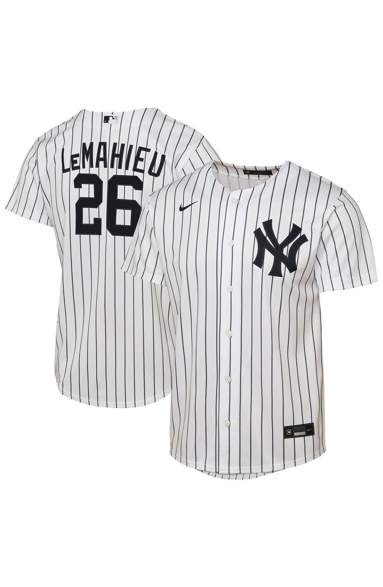 Nike Youth Nike DJ LeMahieu White New York Yankees Home Replica Player Jersey, Main, color, White