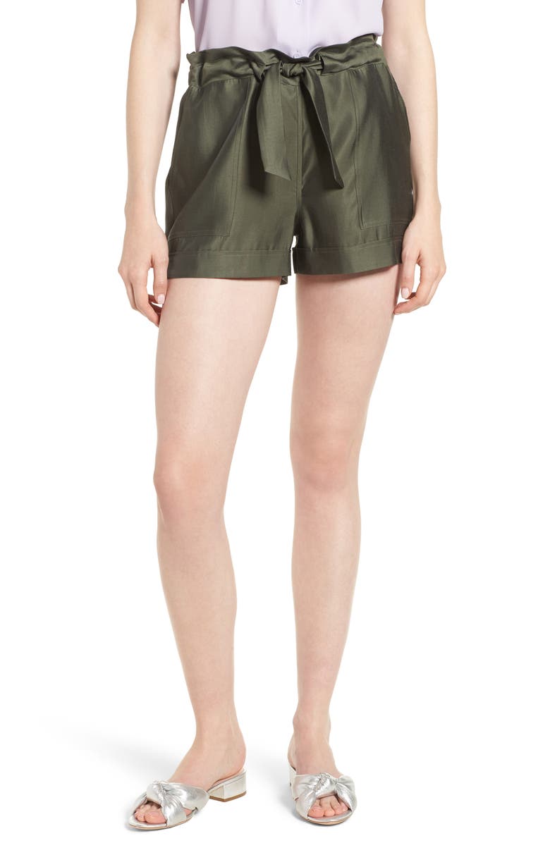 Trouvé Cargo Paperbag Waist Shorts, Main, color,