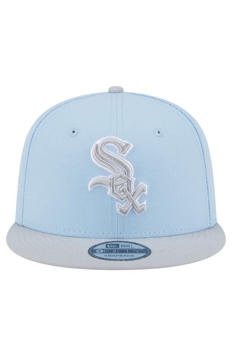 New Era Man's New Era Light Blue/Gray Chicago White Sox 2-Tone Color Pack 9FIFTY Snapback Hat, Alternate, color, 