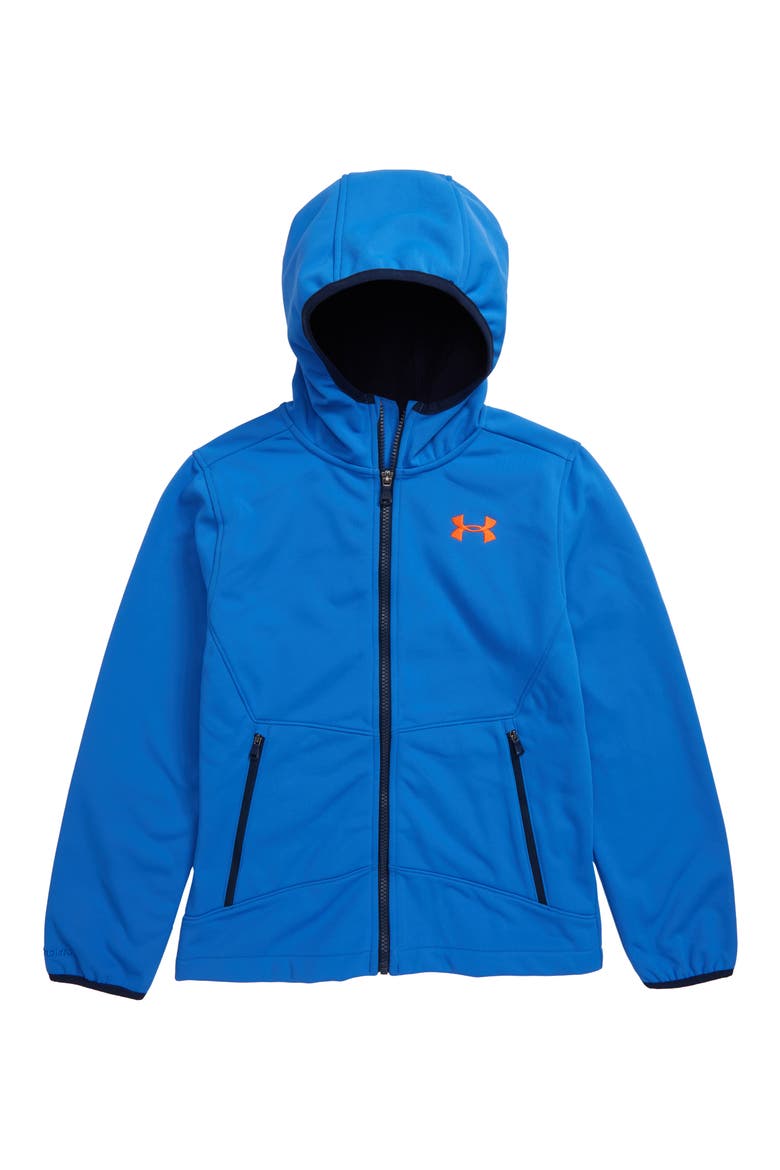 Sim ColdGear® Hooded Soft Shell Jacket, Main, color, POWDERKEG BLUE