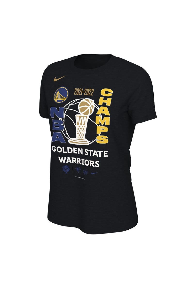 Nike Women's Nike Black Golden State Warriors 2022 NBA Finals Champions Locker Room T-Shirt, Alternate, color, 