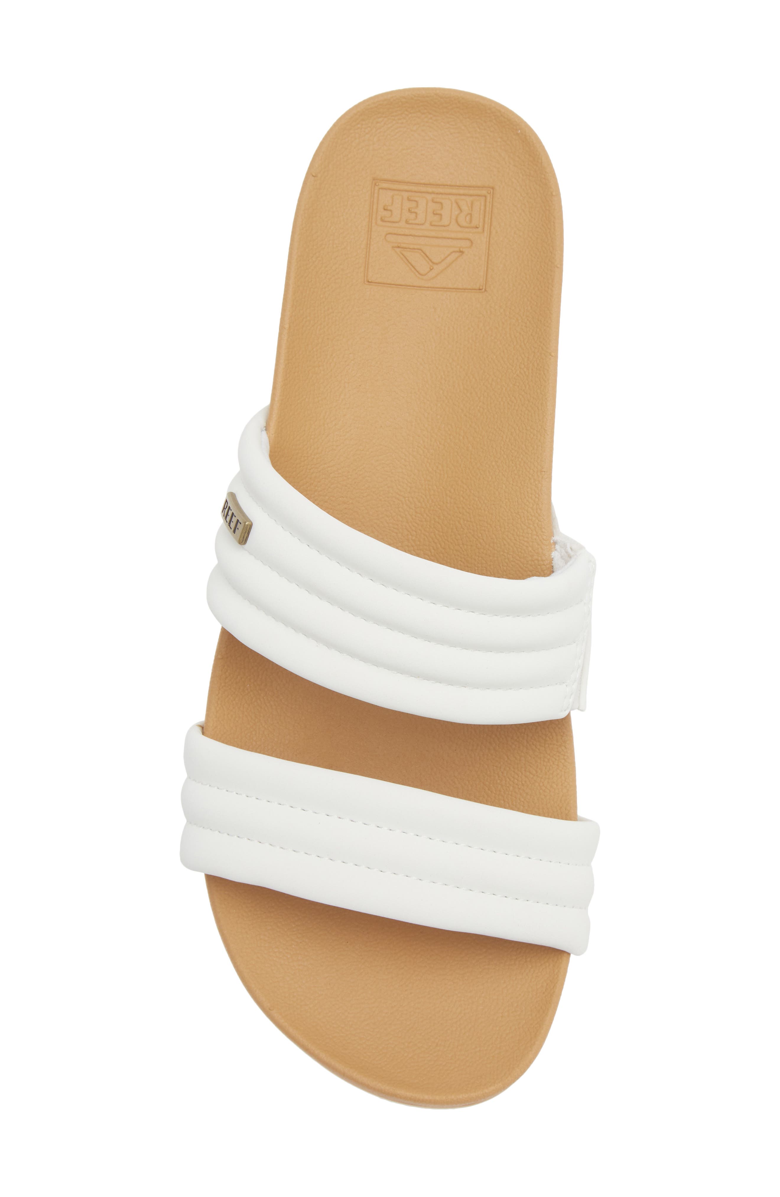 Reef Kaia 2 Bar Slide Sandal, Alternate, color, White