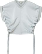 AllSaints Mira Cinched Side Satin T-Shirt