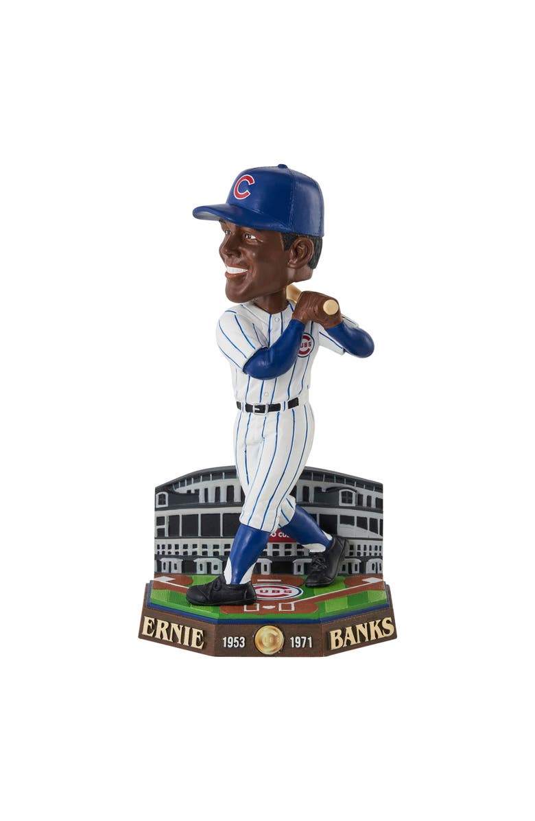 FOCO Ernie Banks (Chicago Cubs) MLB Retired Pro Gate Series Bobblehead by FOCO #/144, Main, color, Multi-Color