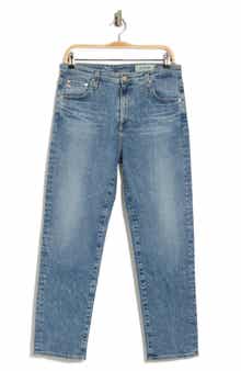 AG The Isabelle High Waist Crop Straight Leg Jeans
