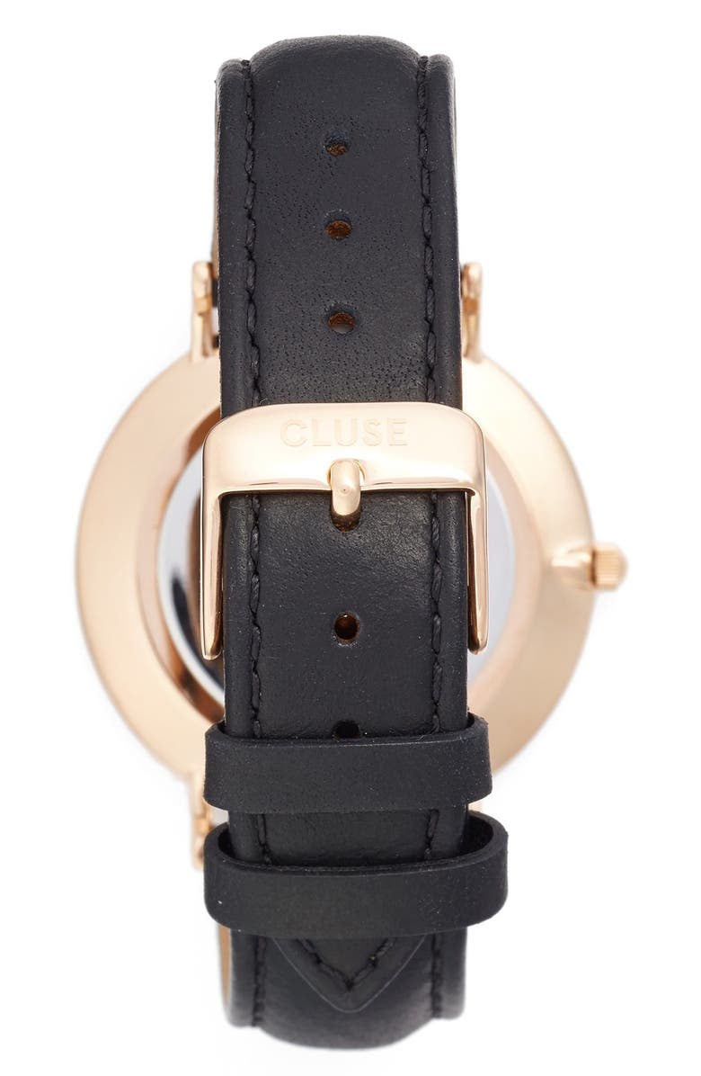 CLUSE La Bohème Leather Strap Watch, 38mm, Alternate, color,