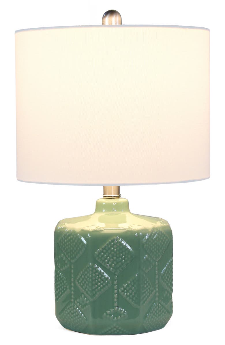 LALIA HOME Eyelet Floral Table Lamp, Alternate, color, Sage Green