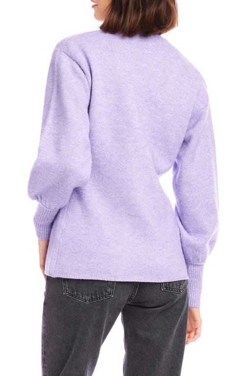 Shop Fifteen Twenty Lucy Double Breasted Cardigan In Lilac