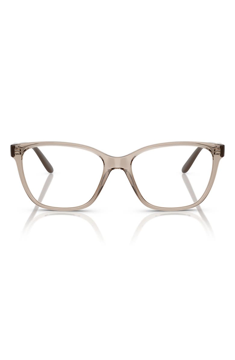 VOGUE 51mm Pillow Optical Glasses, Main, color, Brown