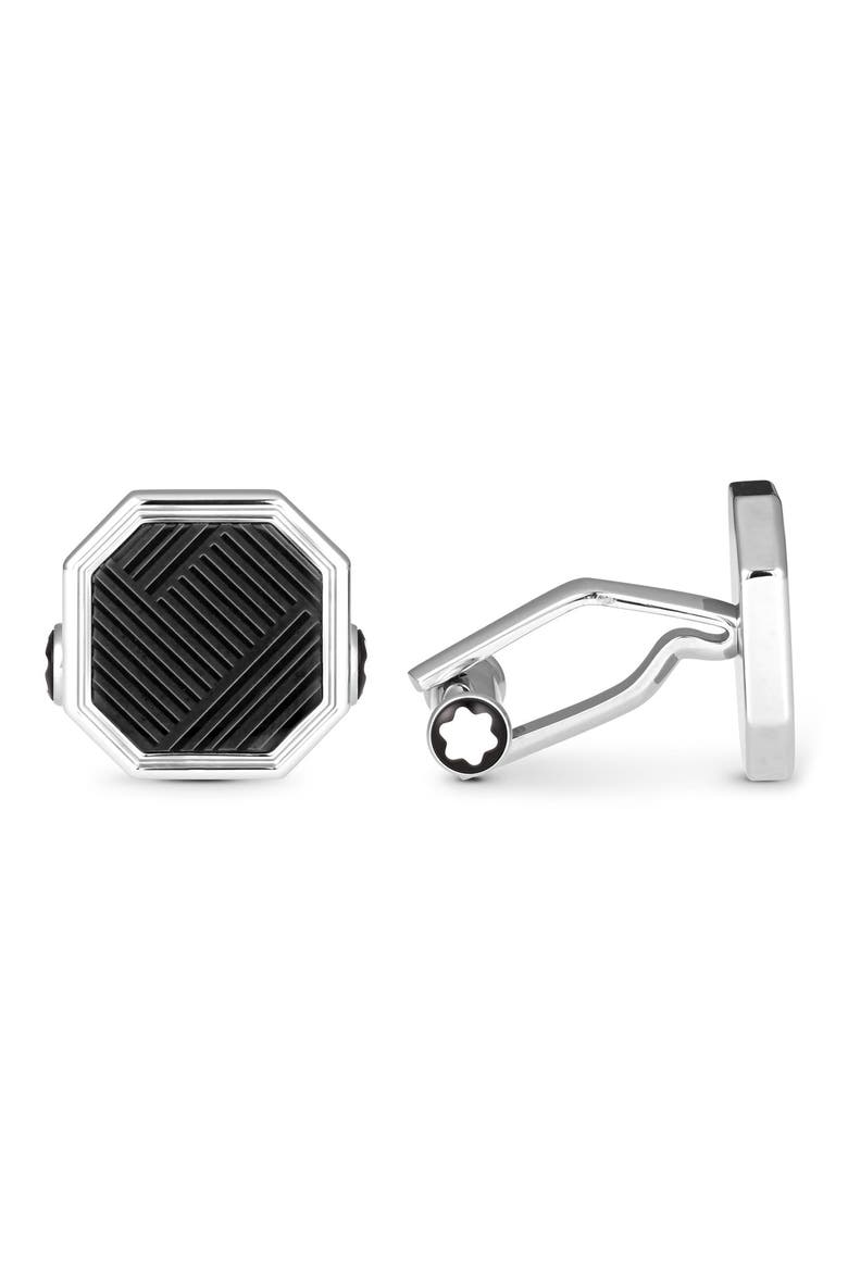 Meisterstück Cuff Links, Main, color, BLACK