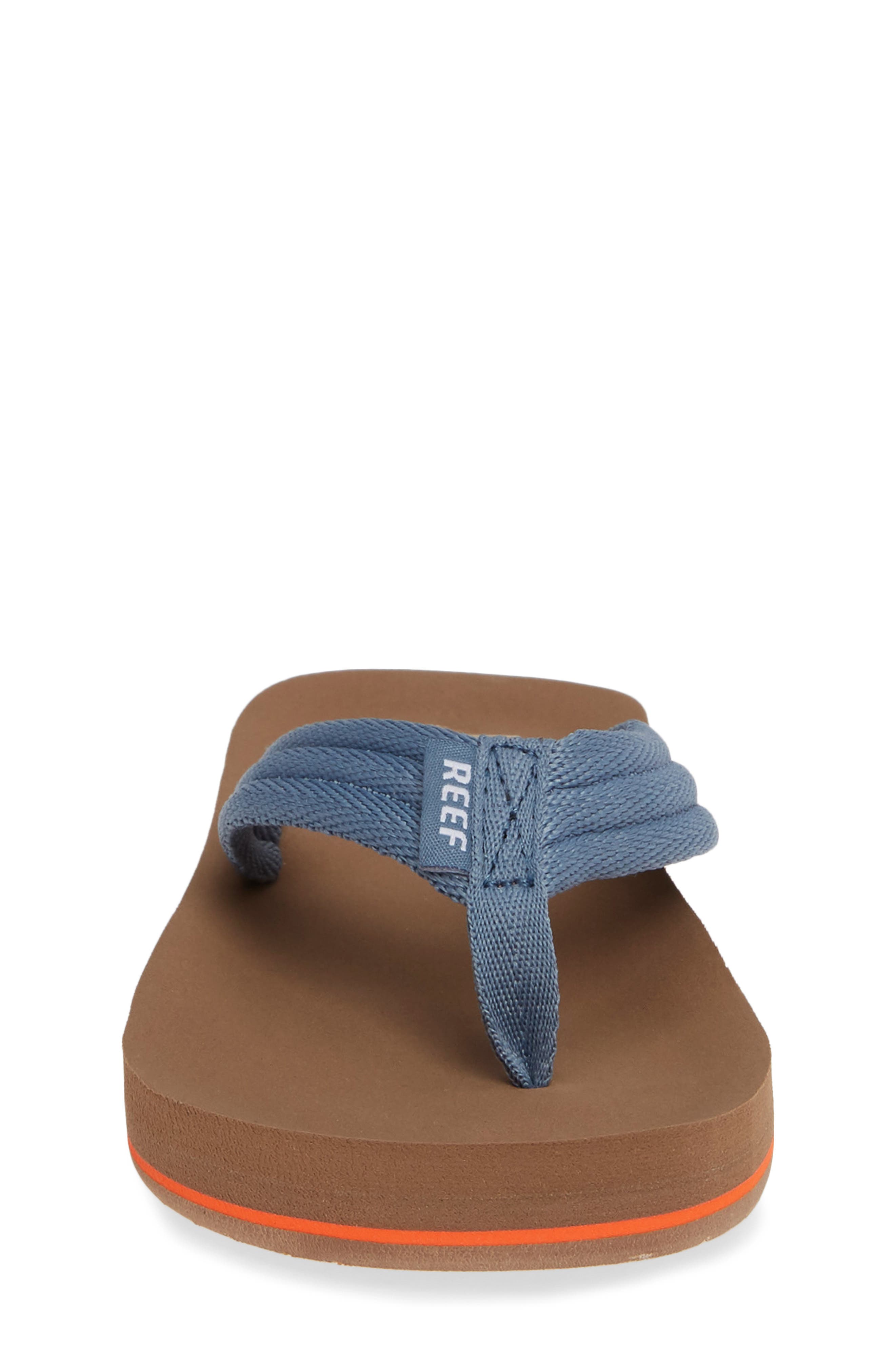 Ahi Beach Flip Flop, Alternate, color, TAN/ NAVY