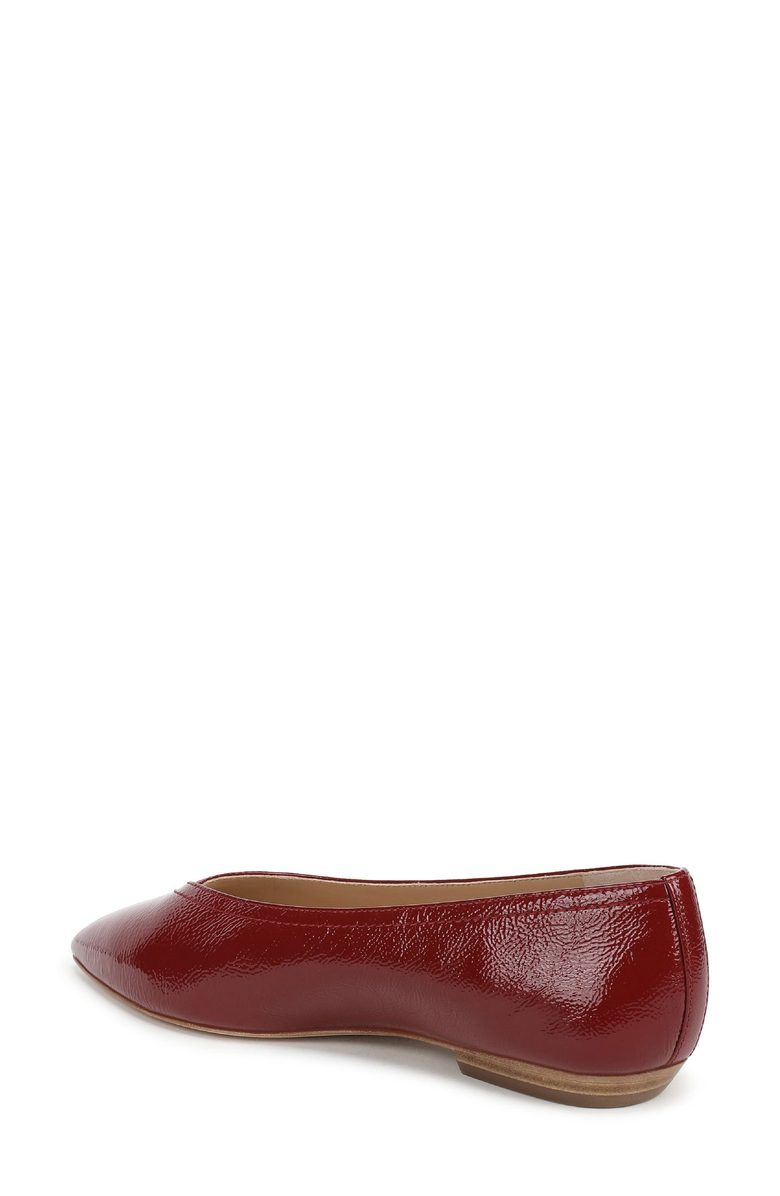 Veronica Beard Bancroft Pointed Toe Flat, Alternate, color, Oxblood Red-Dm