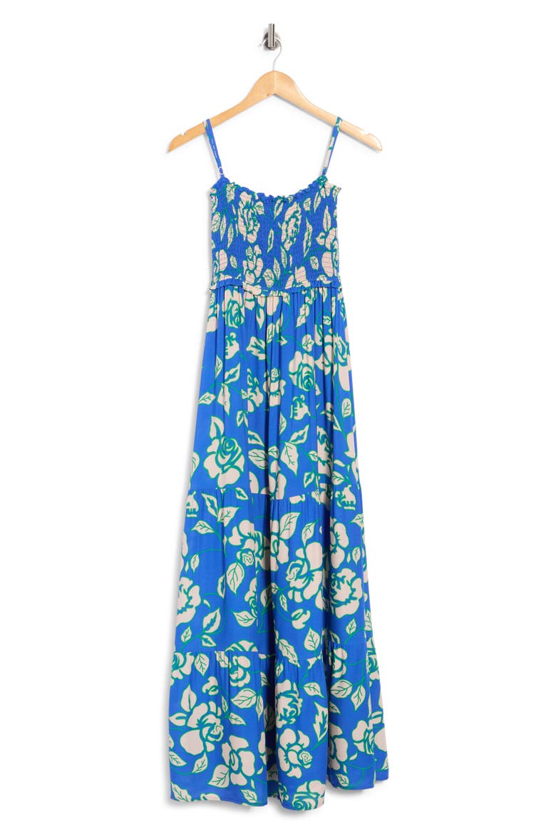 Buttercup Maxi Cover-Up Dress, Main, color, OPEN BLUE