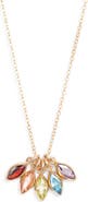 Set & Stones Marquise Multibirthstone Charm Necklace