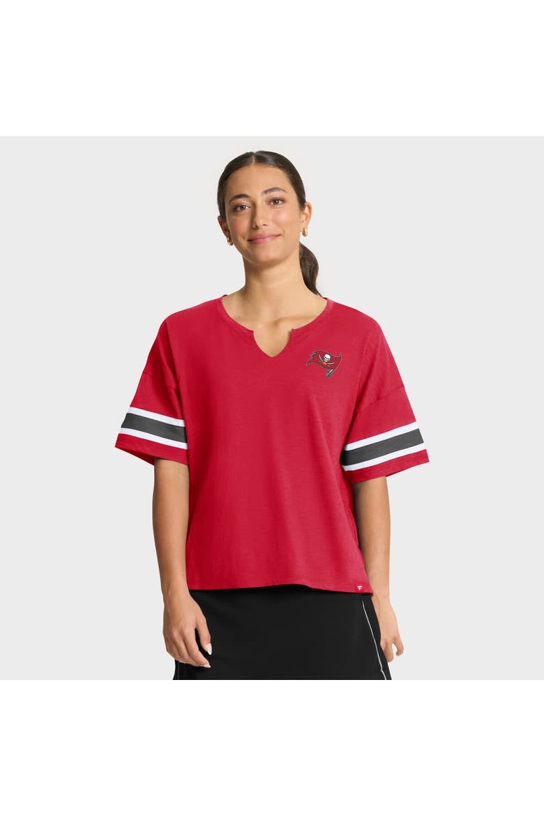 Women's Fanatics Red Tampa Bay Buccaneers Redzone Curl Route T-Shirt, Main, color, Red