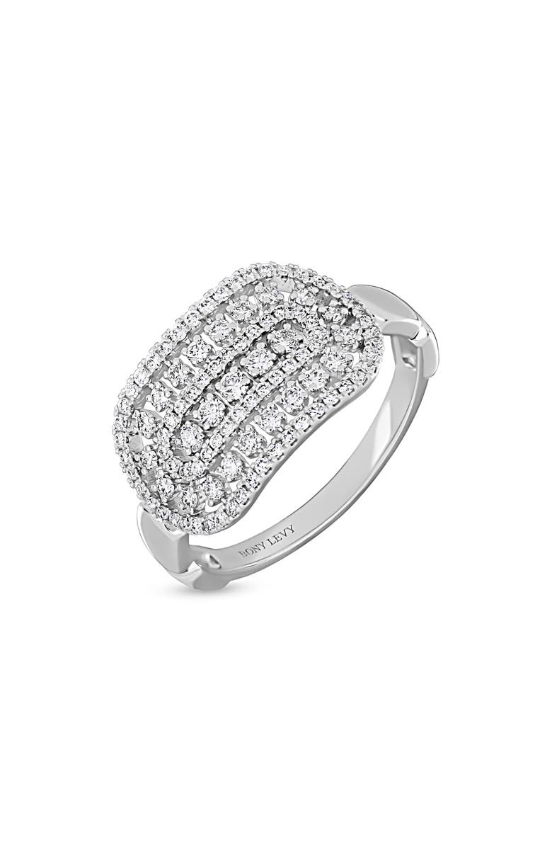 Bony Levy 18K Gold Diamond Trend Ring, Main, color, 18Kw