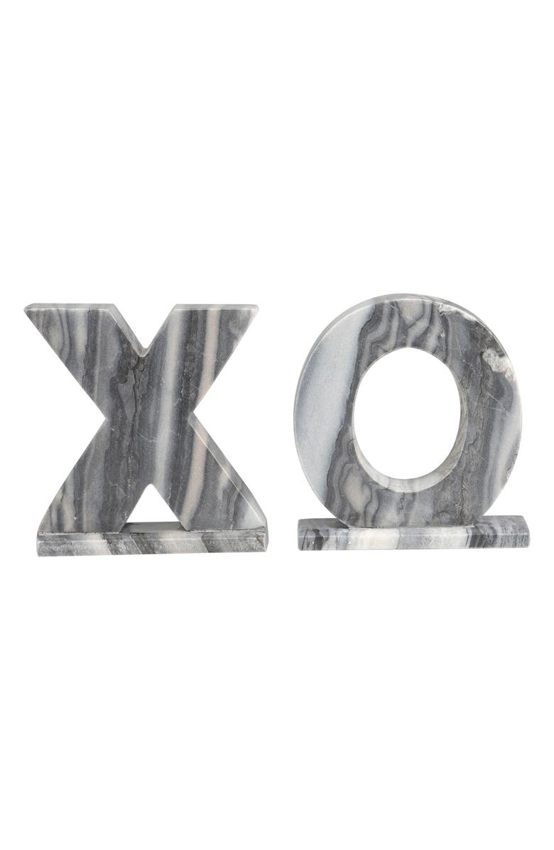 VIVIAN LUNE HOME XO Marble Bookends, Main, color,