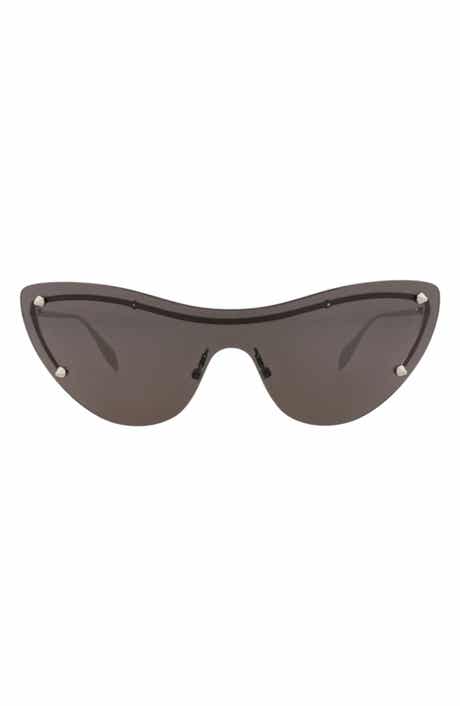 Oversize Cat Eye Shield Sunglasses