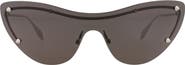 McQueen Oversize Cat Eye Shield Sunglasses