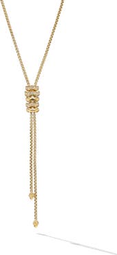 David Yurman Stax Zig Zag Y Necklace with Diamonds