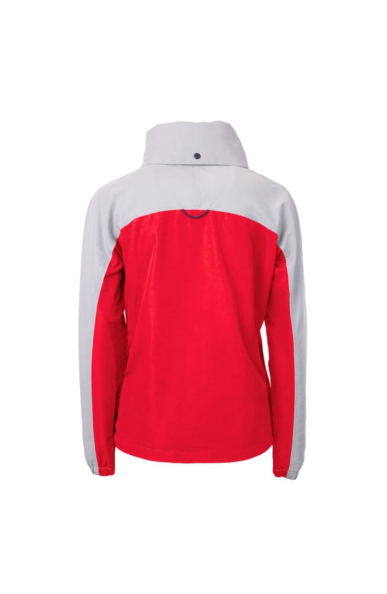 Cutter & Buck Women's Cutter & Buck Red/Gray San Antonio Missions Charter Eco Recycled Half-Zip Anorak Jacket, Alternate, color, 