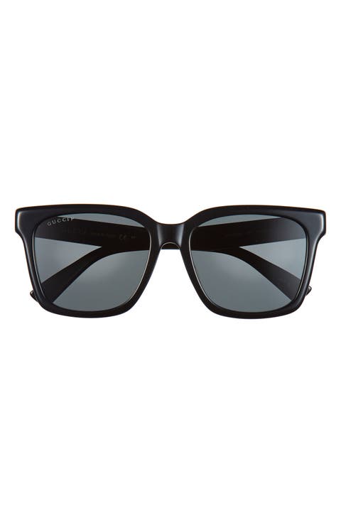 56mm Polarized Square Sunglasses