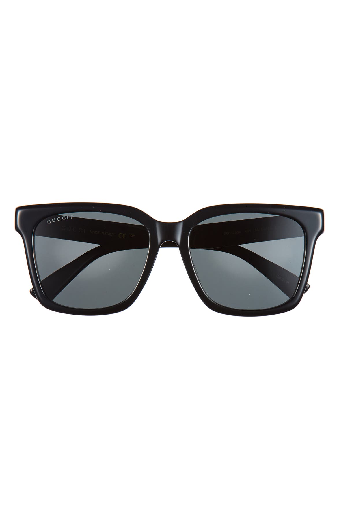 Gucci 56mm Polarized Square Sunglasses