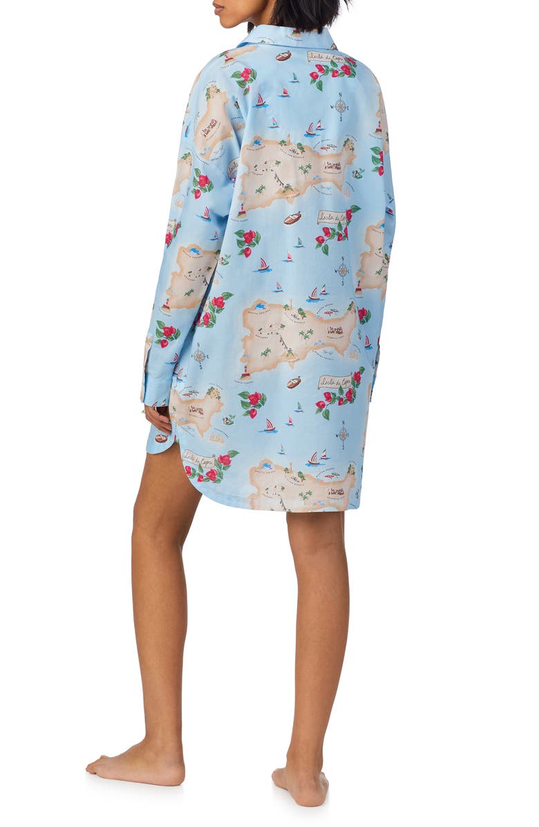 BedHead Pajamas Ciao Capri Organic Cotton Ballet Sleep Shirt, Alternate, color, 