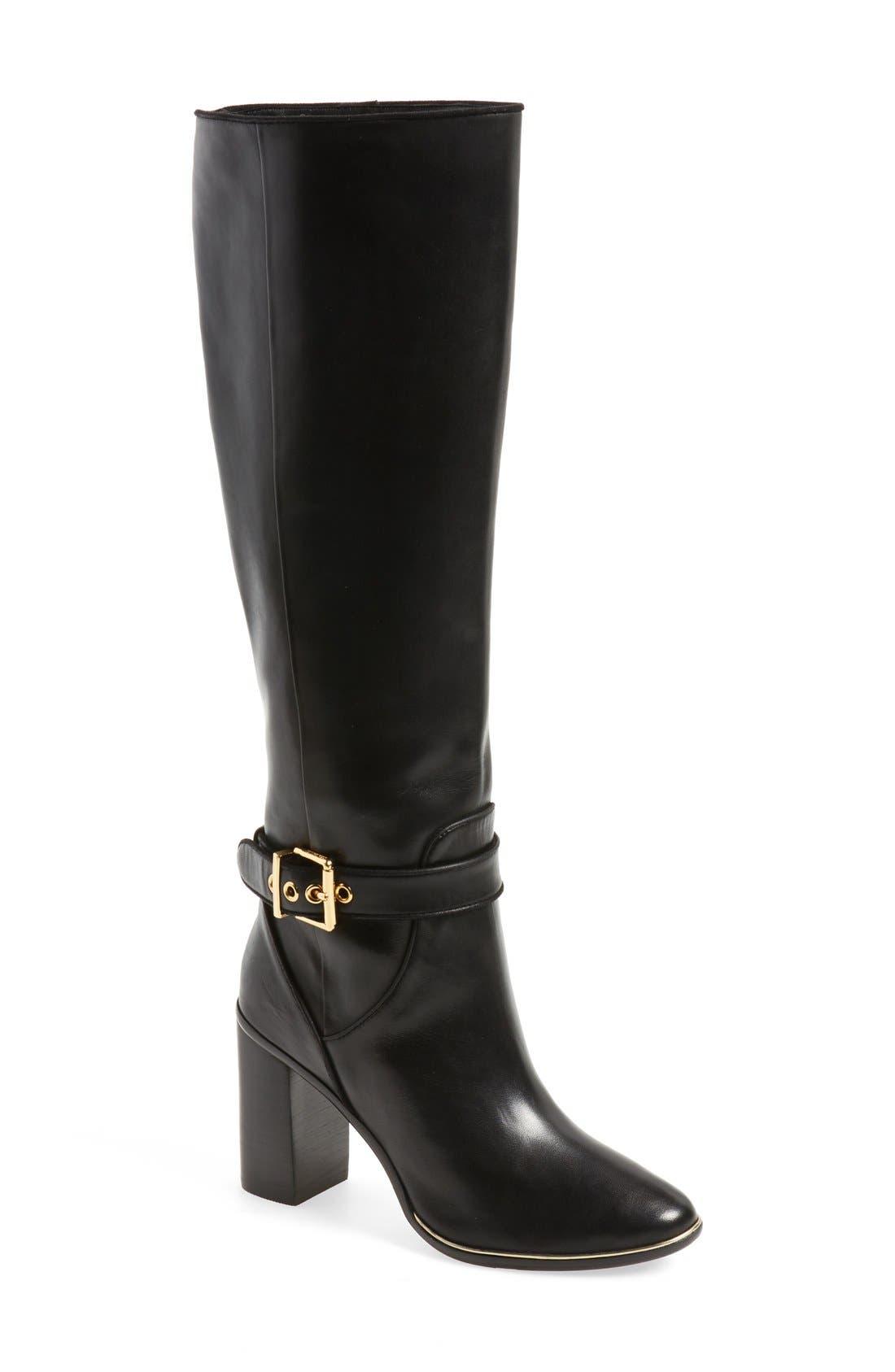 Ted Baker London 'Niida' Knee High Ankle Strap Boot, Main, color, 