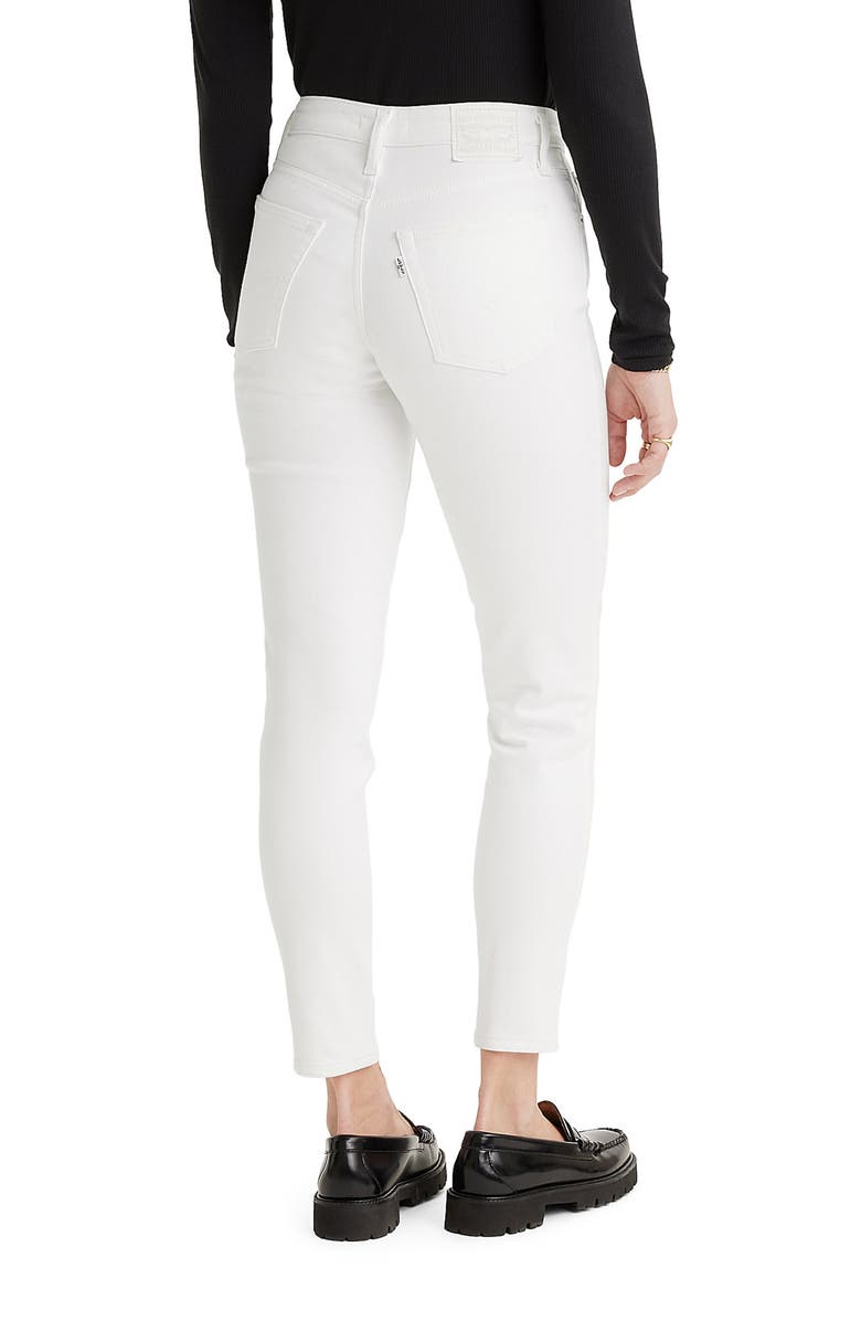 Levi's<sup>®</sup> 721<sup>™</sup> High Waist Ankle Skinny Jeans, Alternate, color, Soft Clean White