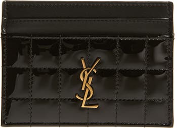 Saint Laurent Cassandre Quilted Patent Leather Card Case