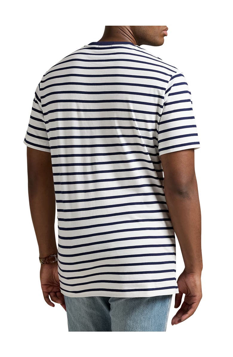 Polo Ralph Lauren Big & Tall Striped Jersey Crewneck T-Shirt, Alternate, color,