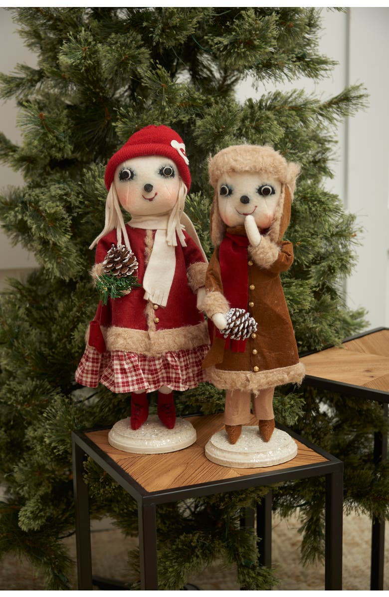 Gallerie II Clark Snowman Christmas Art Doll Figurine, Alternate, color, Brown