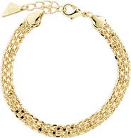 Sterling Forever Textured Rope Chain Bracelet