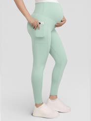 MOTHERHOOD MATERNITY Over the Belly Side Pocket Active Maternity Leggings