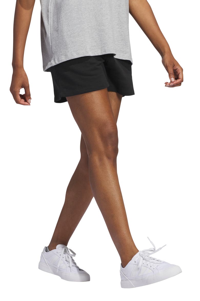 Essentials Trefoil Logo Shorts, Alternate, color, BLACK