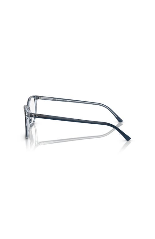 Ray Ban Ray-ban 52mm Irregular Optical Glasses In Black
