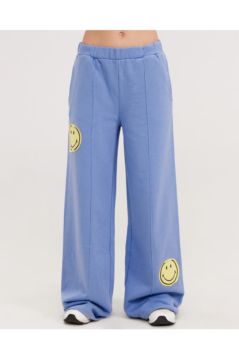 Smiley Straight Leg Pants, Alternate, color, BLUE