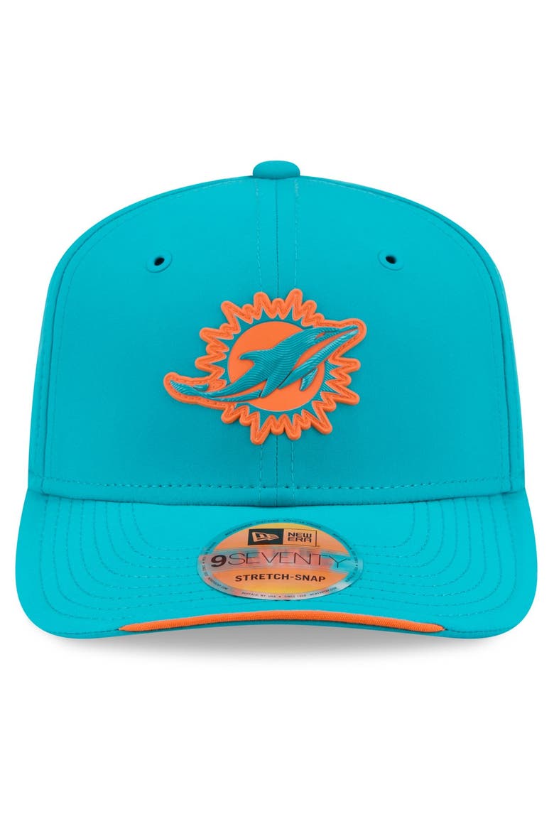 Men's New Era Aqua Miami Dolphins 2026 Sideline 9SEVENTY Adjustable Hat, Alternate, color, Aqua
