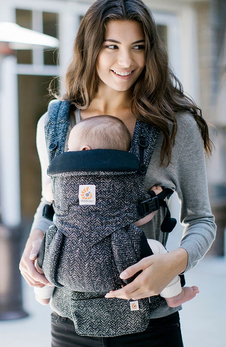ERGObaby Omni 360 Herringbone Print Baby Carrier, Alternate, color,