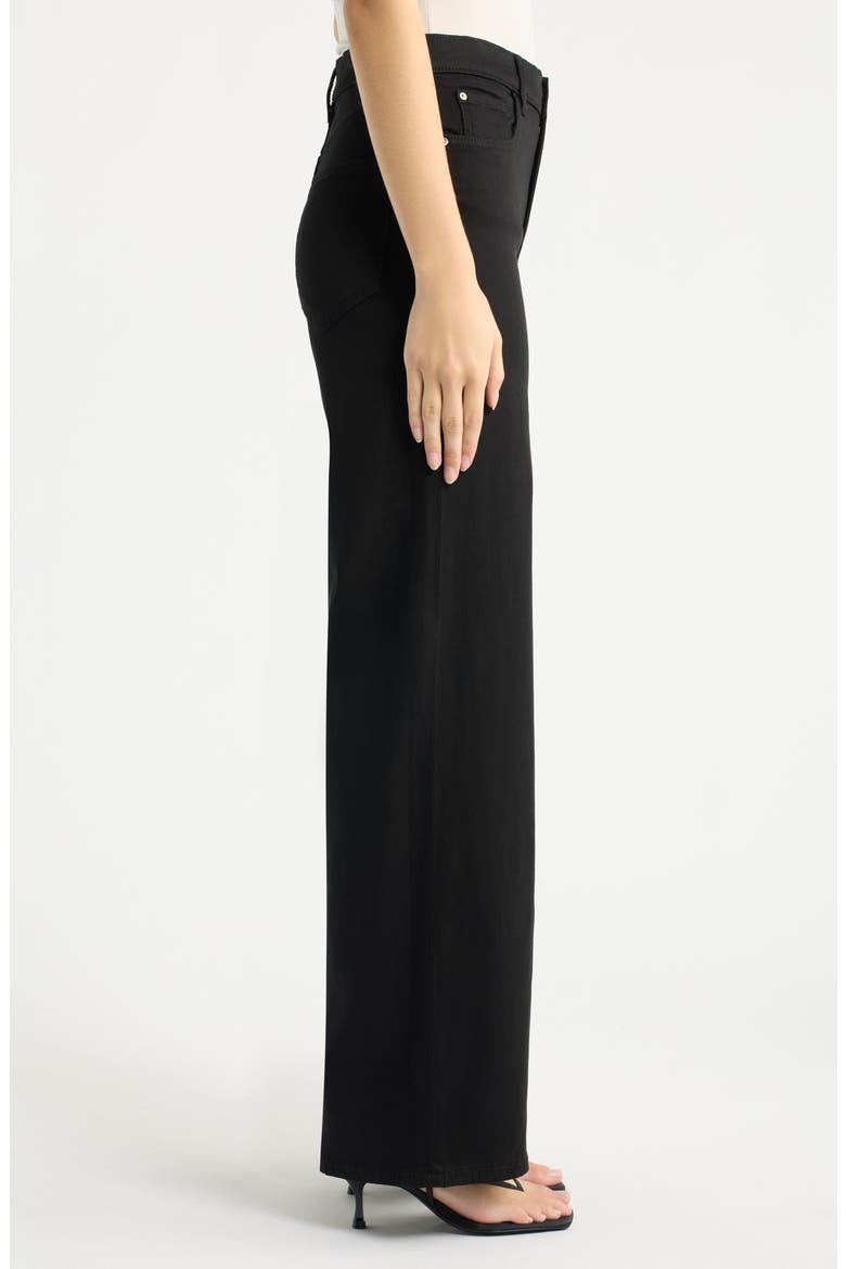 The California Wide Leg Jeans, Alternate, color, JET BLACK