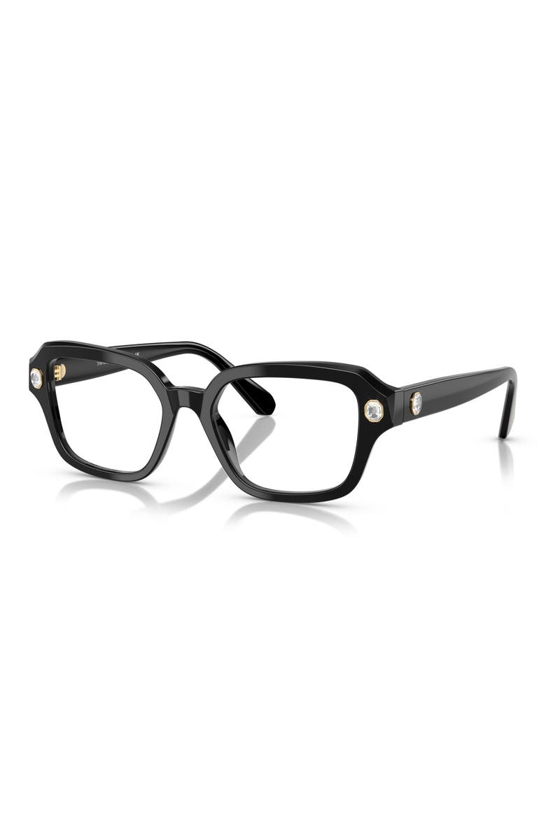 52mm Pillow Optical Glasses, Alternate, color, BLACK