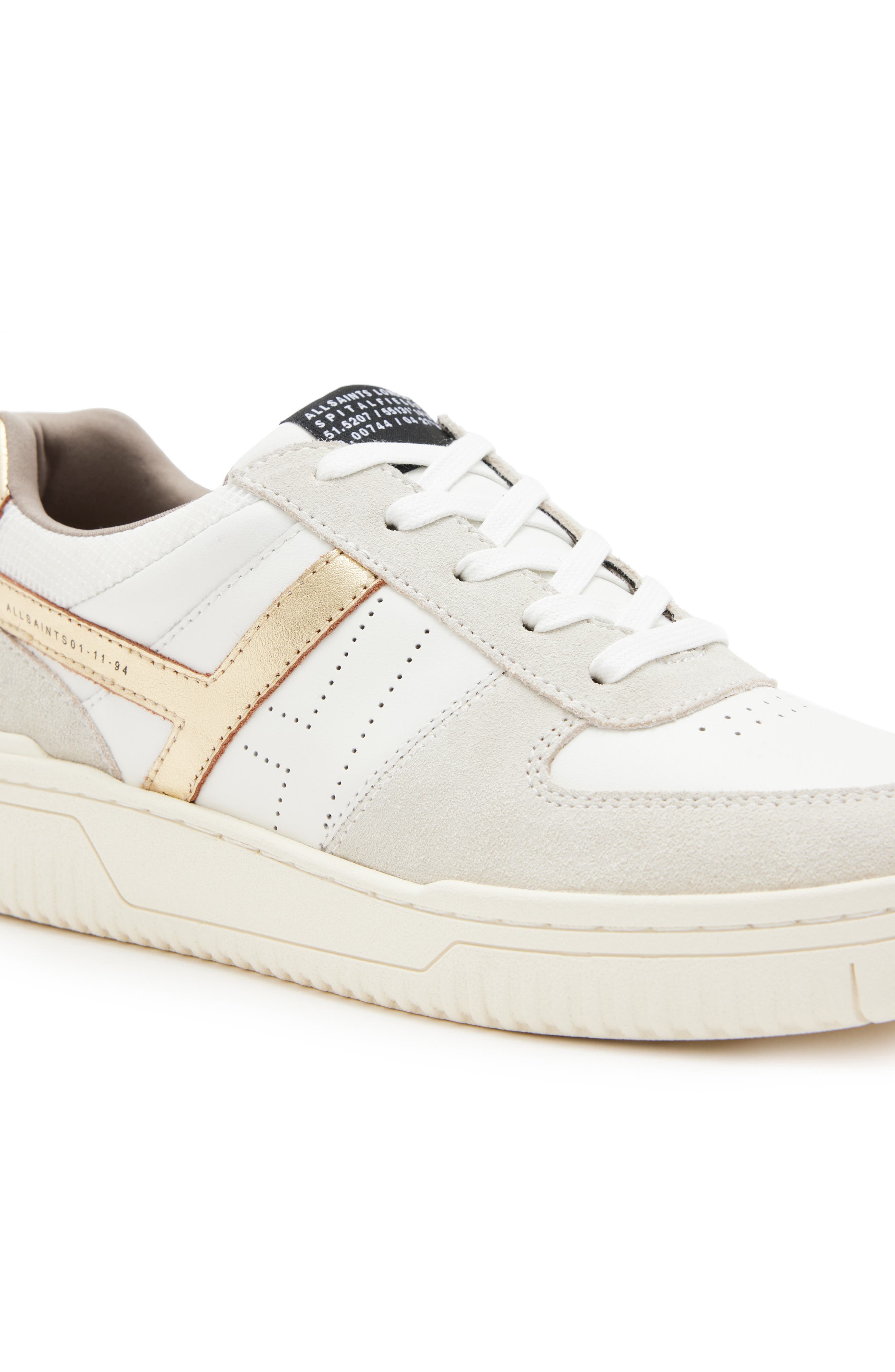 Vix Sneaker, Alternate, color, WHITE/ GOLD