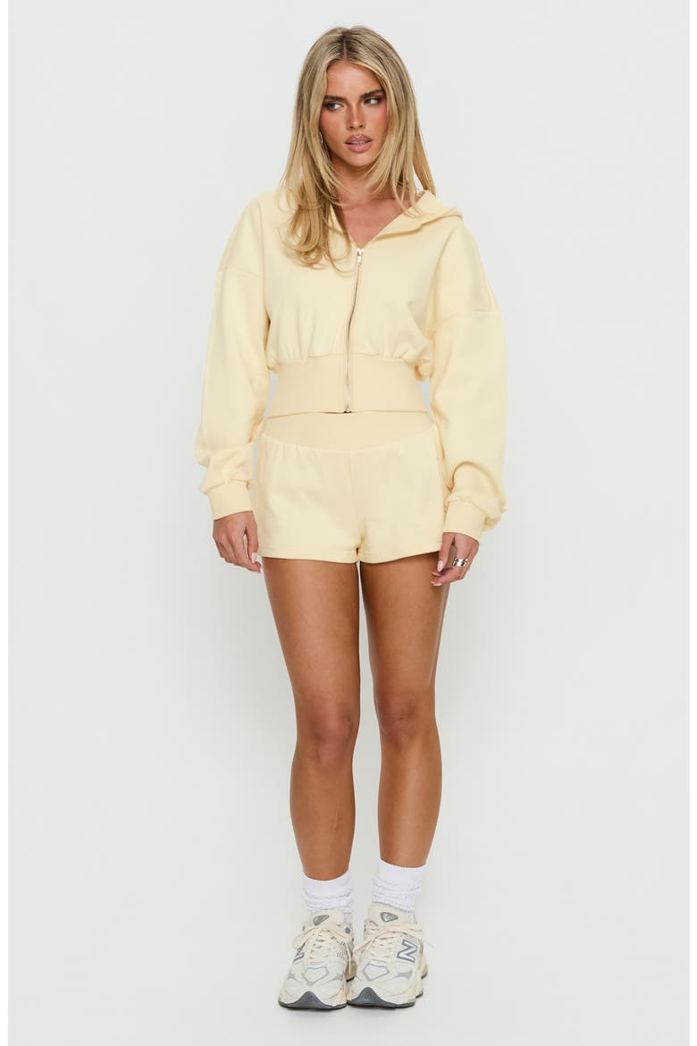 Daybreak Rib Waist Shorts, Alternate, color, BUTTERCREAM