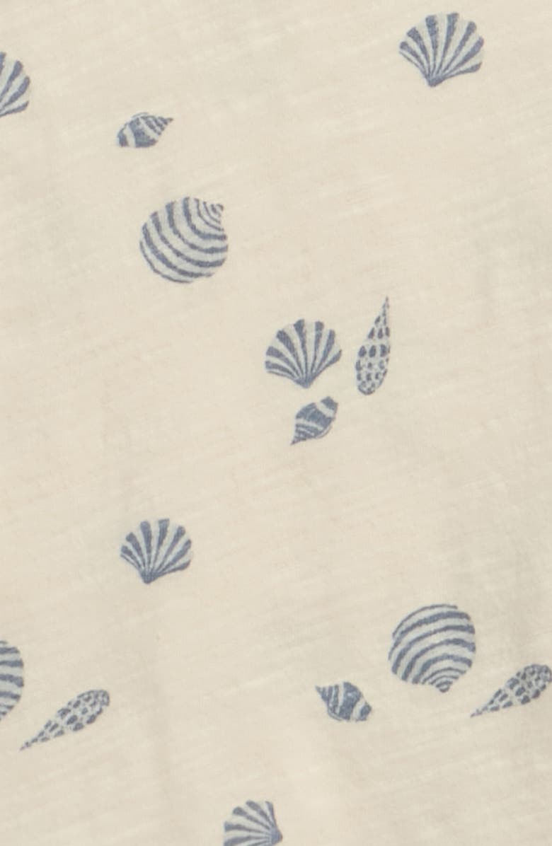 Rylee + Cru Seashell Print Cotton Tank & Joggers Set, Alternate, color, Natural