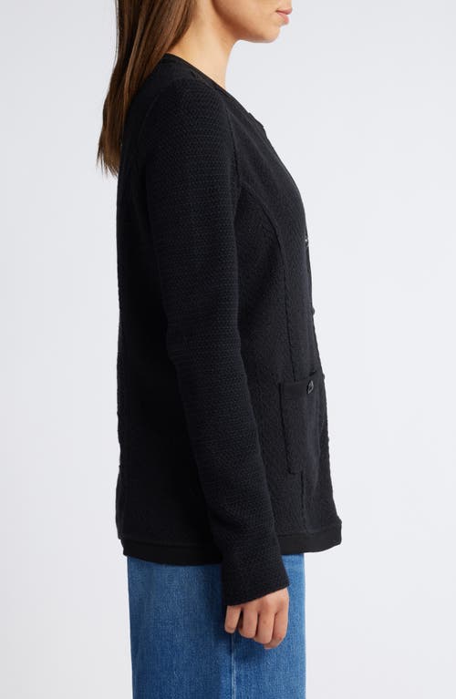Nic + Zoe Nic+zoe Knit Jacket In Black Onyx