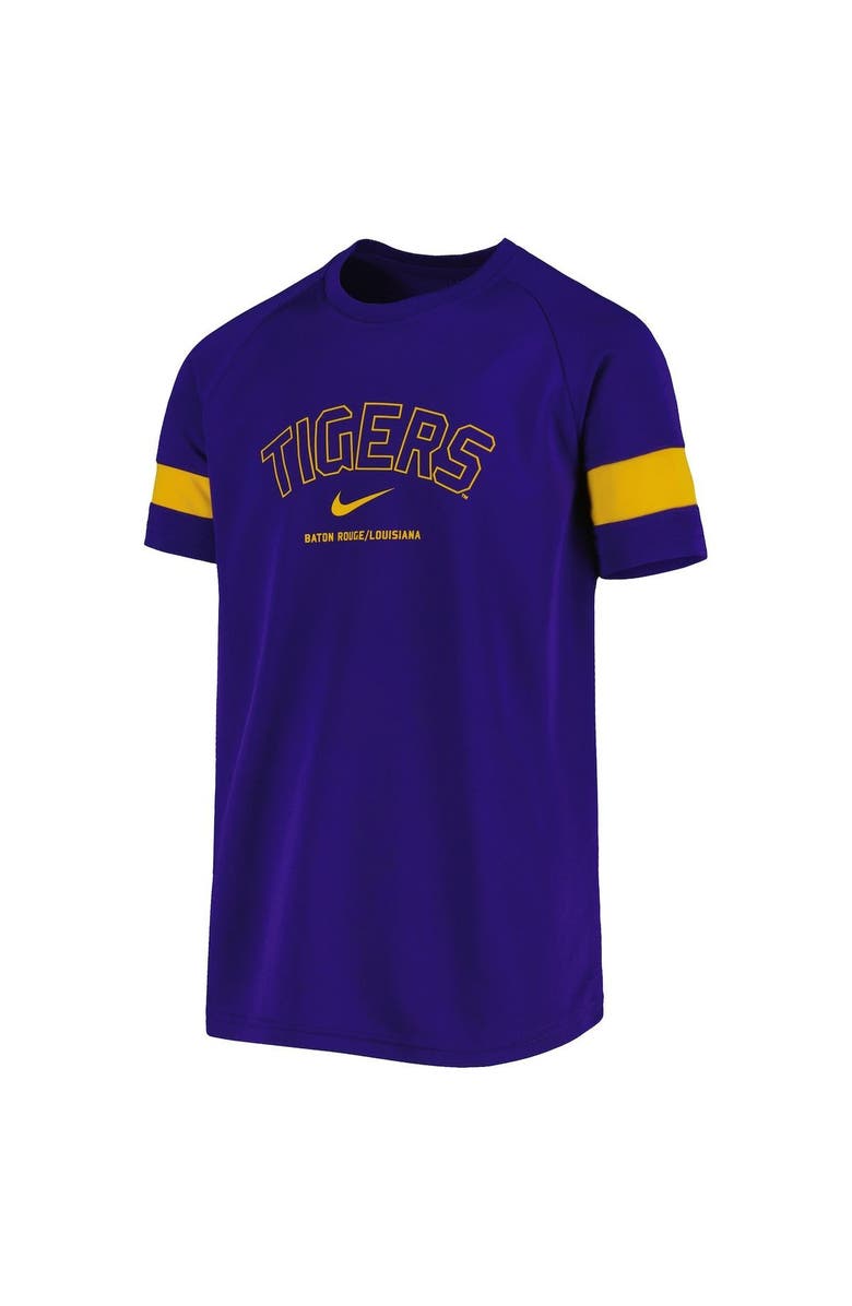 Nike Youth Nike Purple LSU Tigers Academy Sleeve Stripe Performance T-Shirt, Alternate, color, 