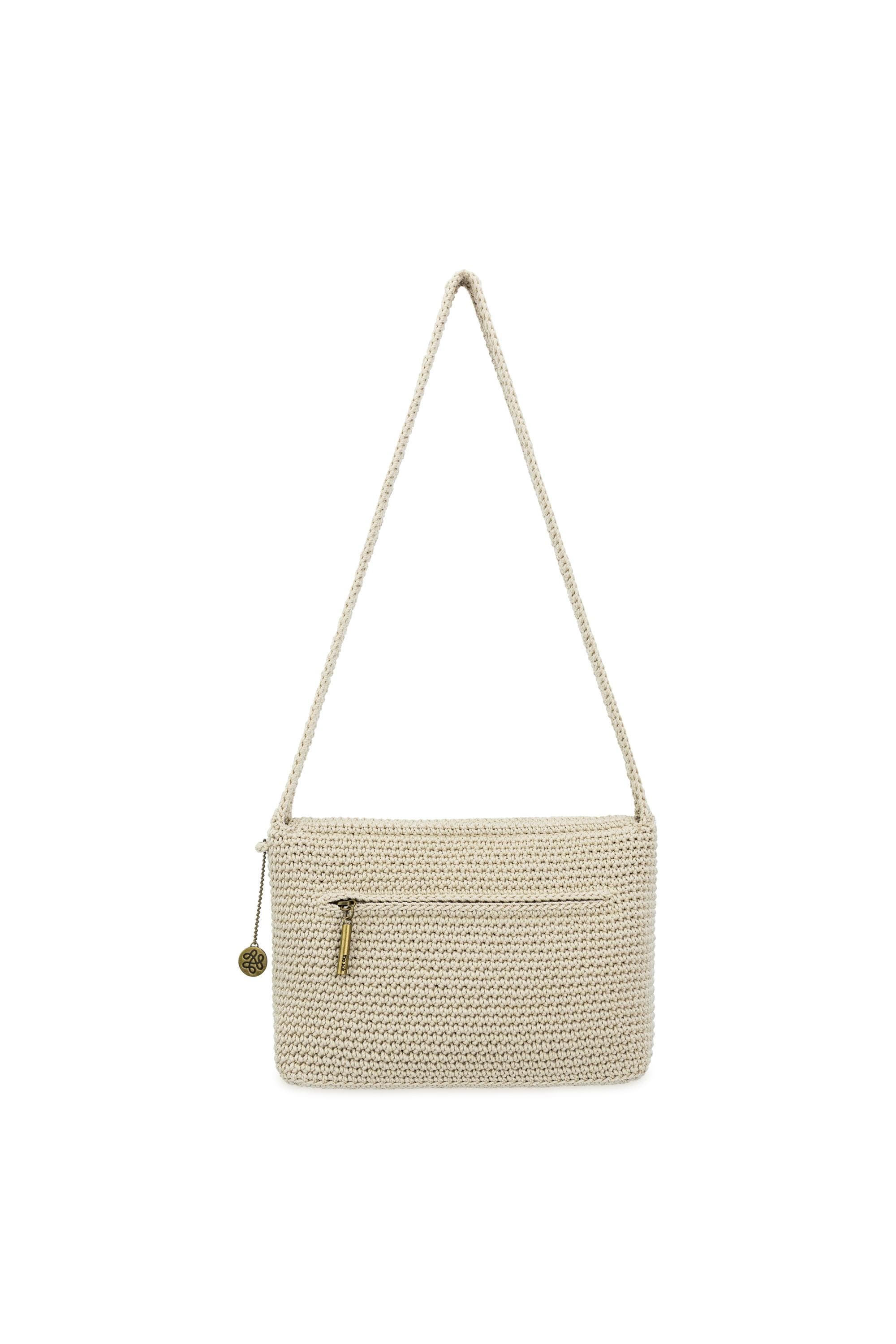 The Sak Marlow Crochet Flap Shoulder, Alternate, color, Ecru