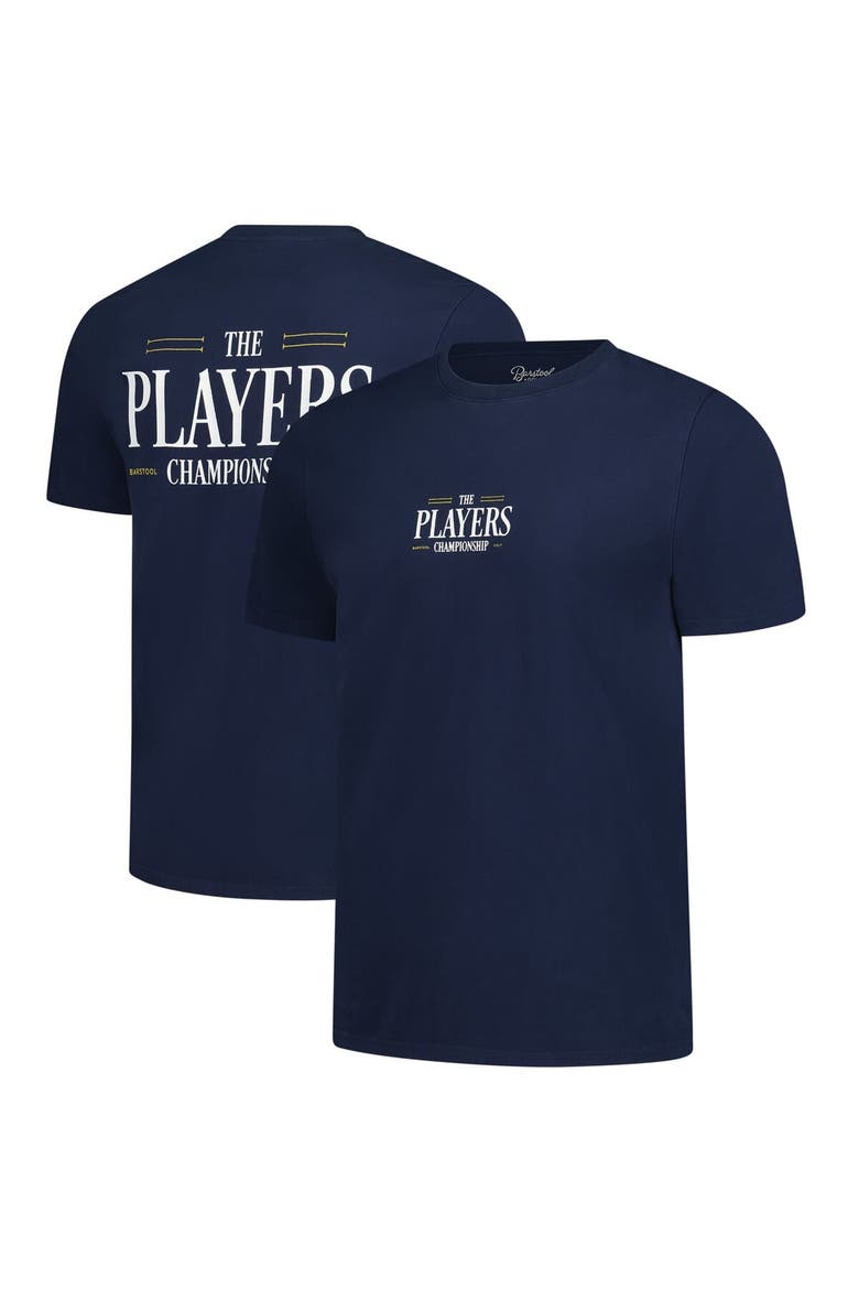 Men's Barstool Golf  Navy 2025 THE PLAYERS Varsity Logo T-Shirt, Main, color, Navy