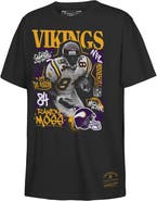 Mitchell & Ness Youth Mitchell & Ness Randy Moss Black Minnesota Vikings Star Player T-Shirt